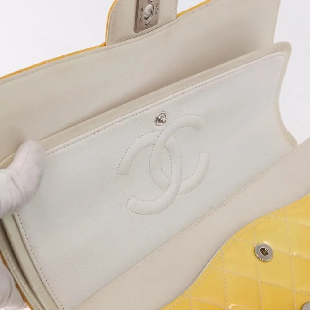 Chanel Chain Matelasse 25 Shoulder Bag Yellow